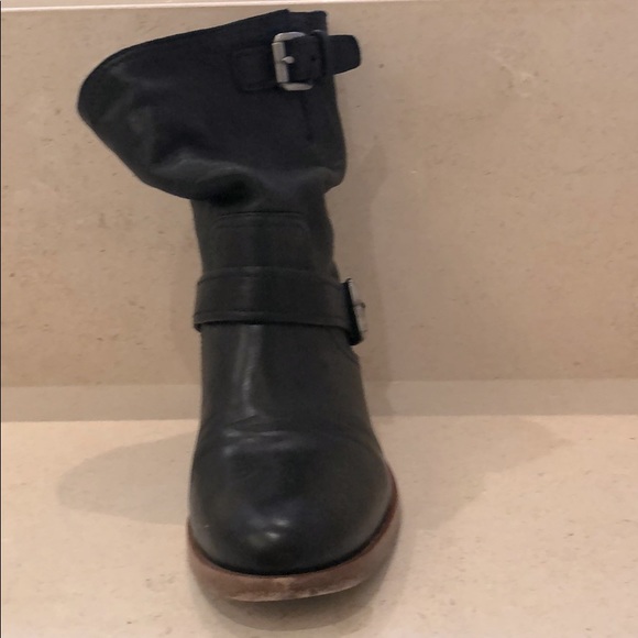 Miu Miu Slouchy Biker Short Boots Size 38.5 - Picture 3 of 12